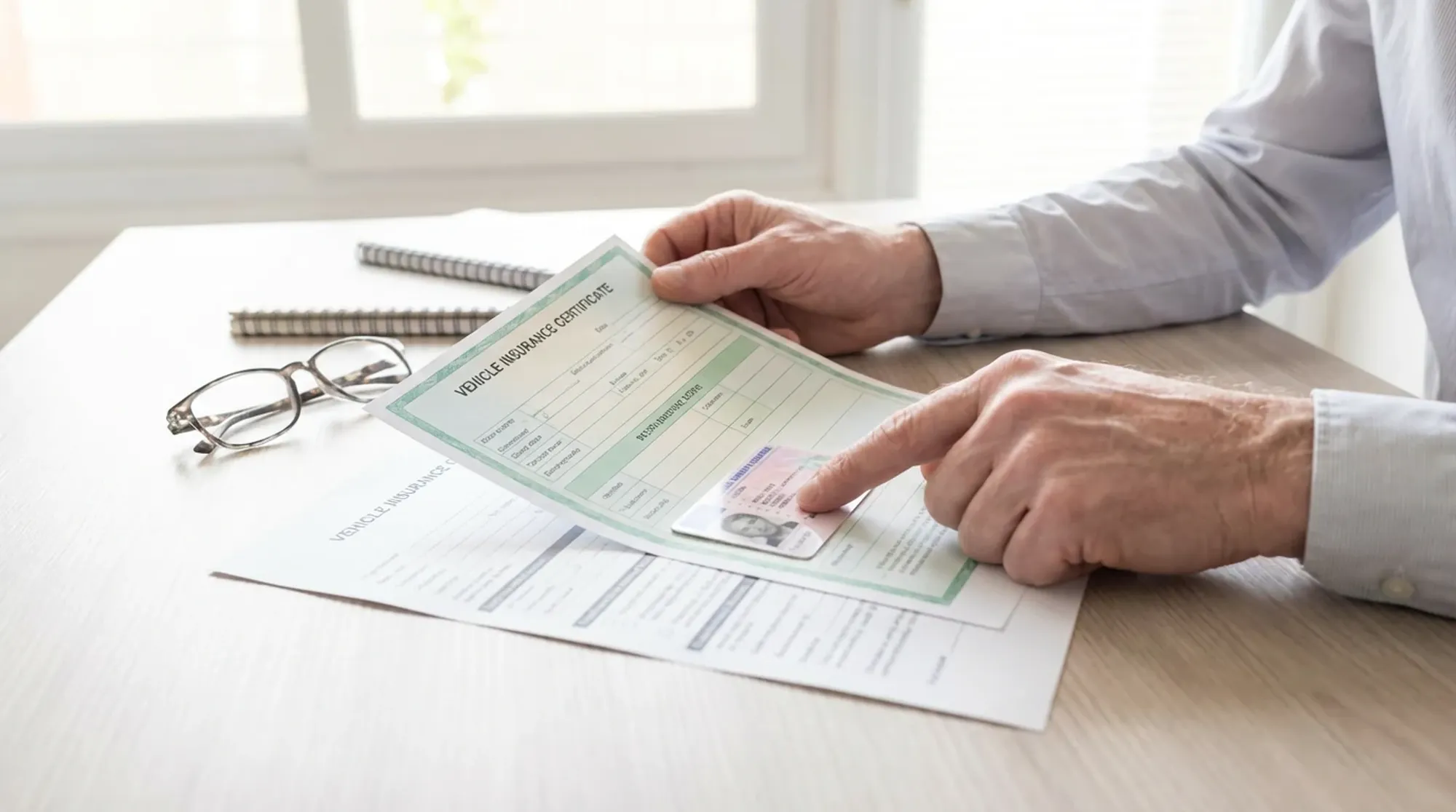 Przegląd dokumentów polisy i dowodu rejestracyjnego